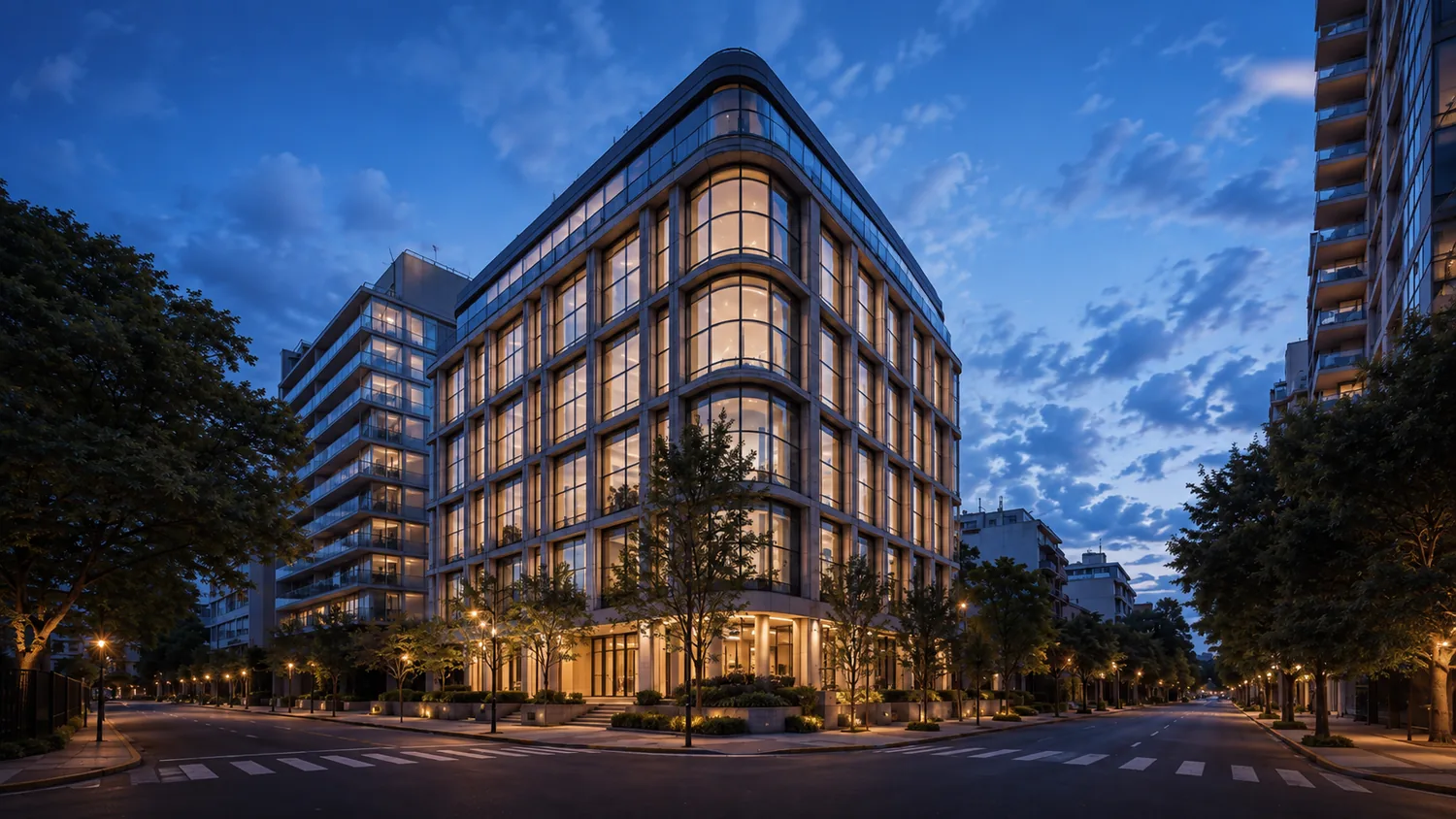 Commercial blue hour