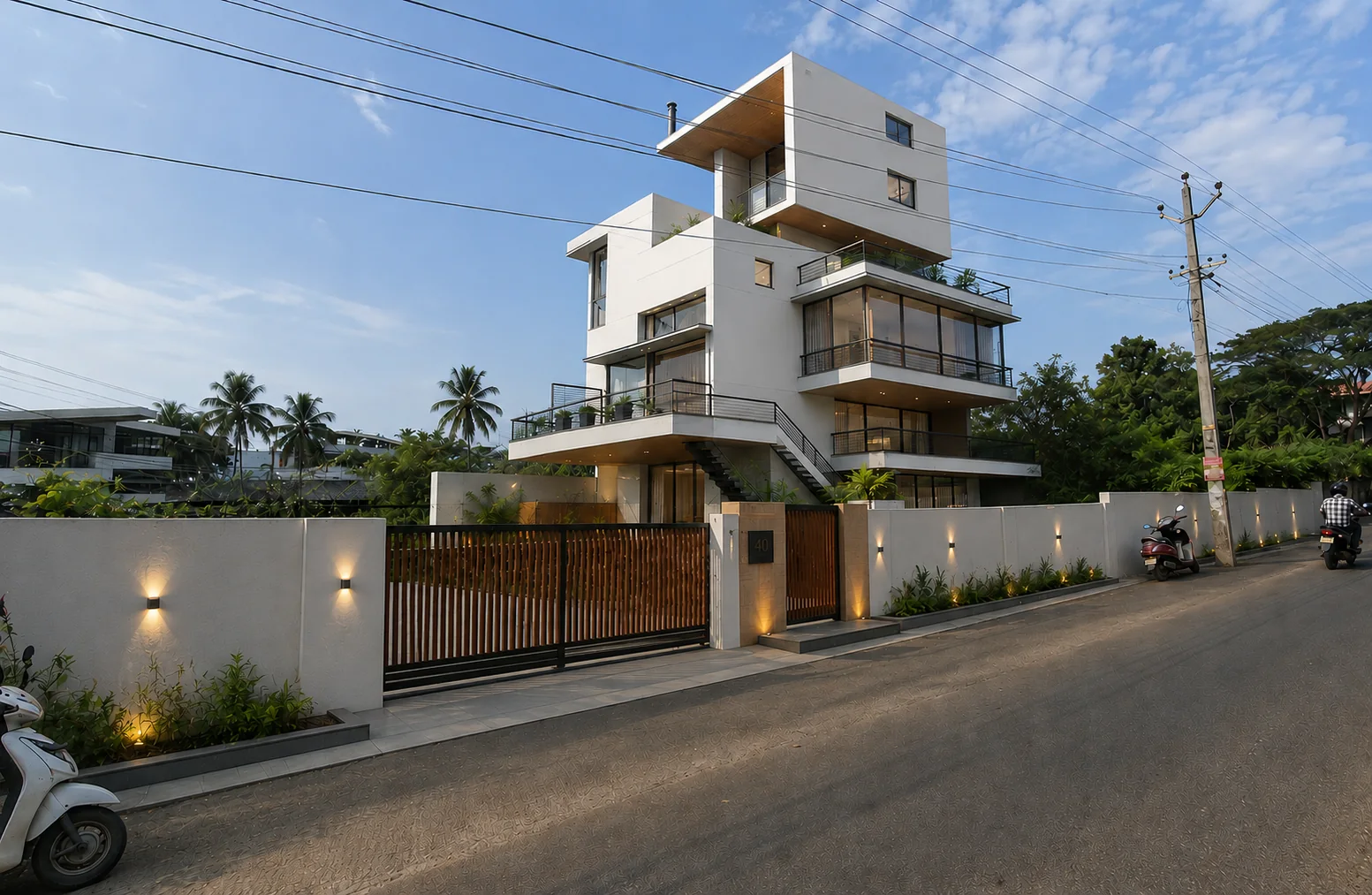 Photoreal building placed in the intended street context