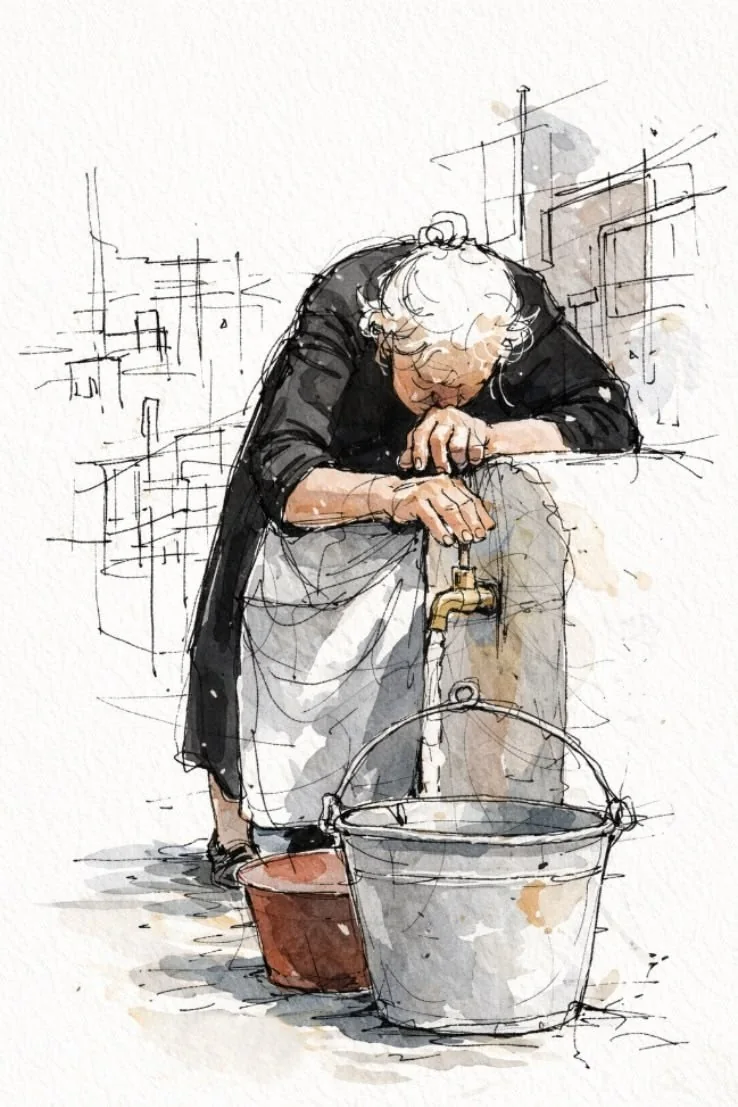 Watercolor human illustration source